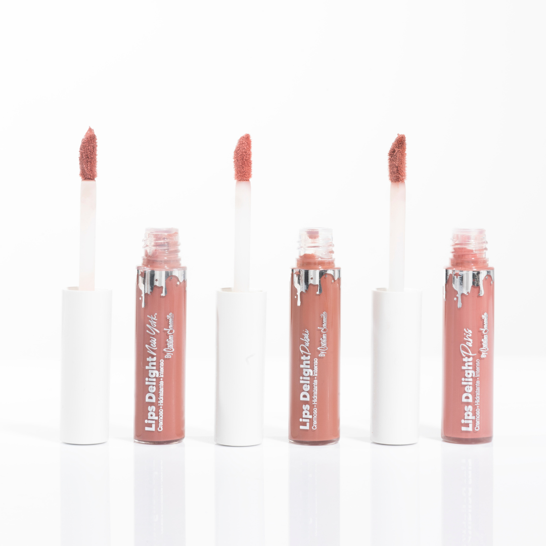Kit Lips Delight USA | Kit de 3 labiales en tonos Nude