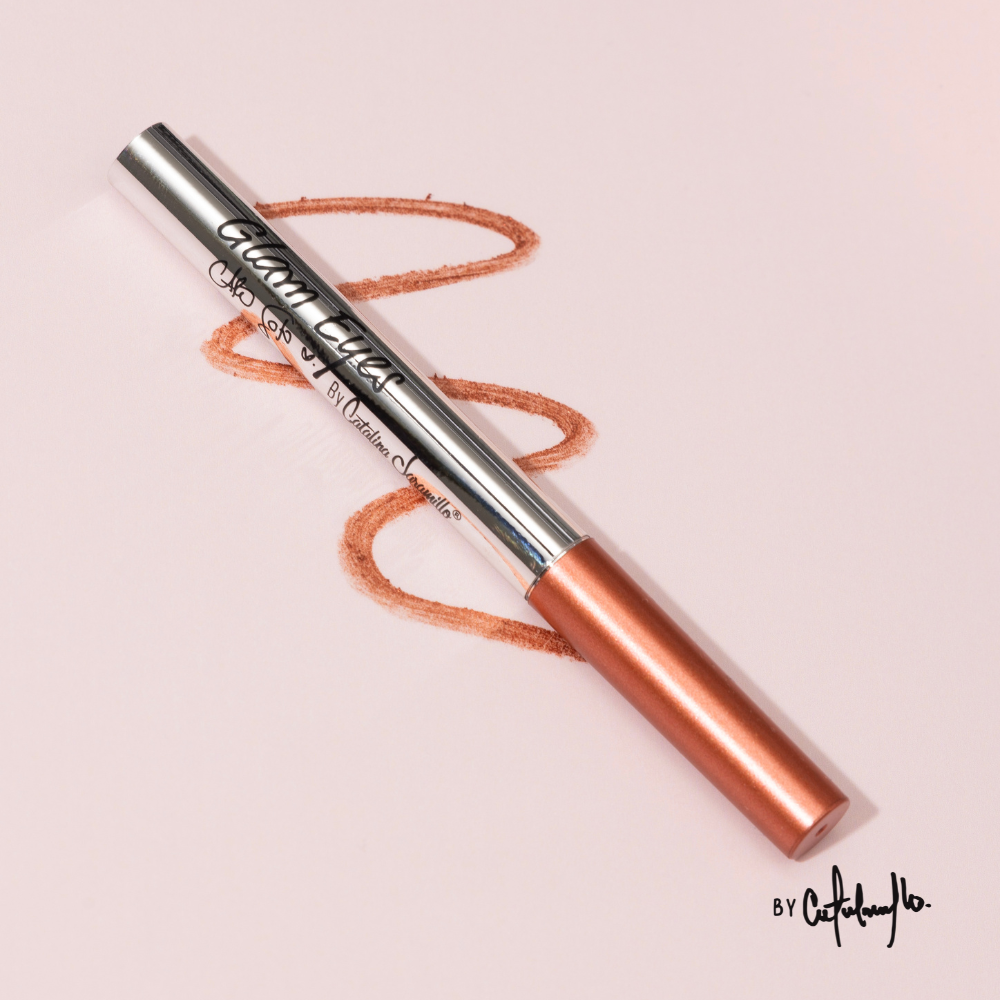 Glam eyes, metallic stick shadows for eyes